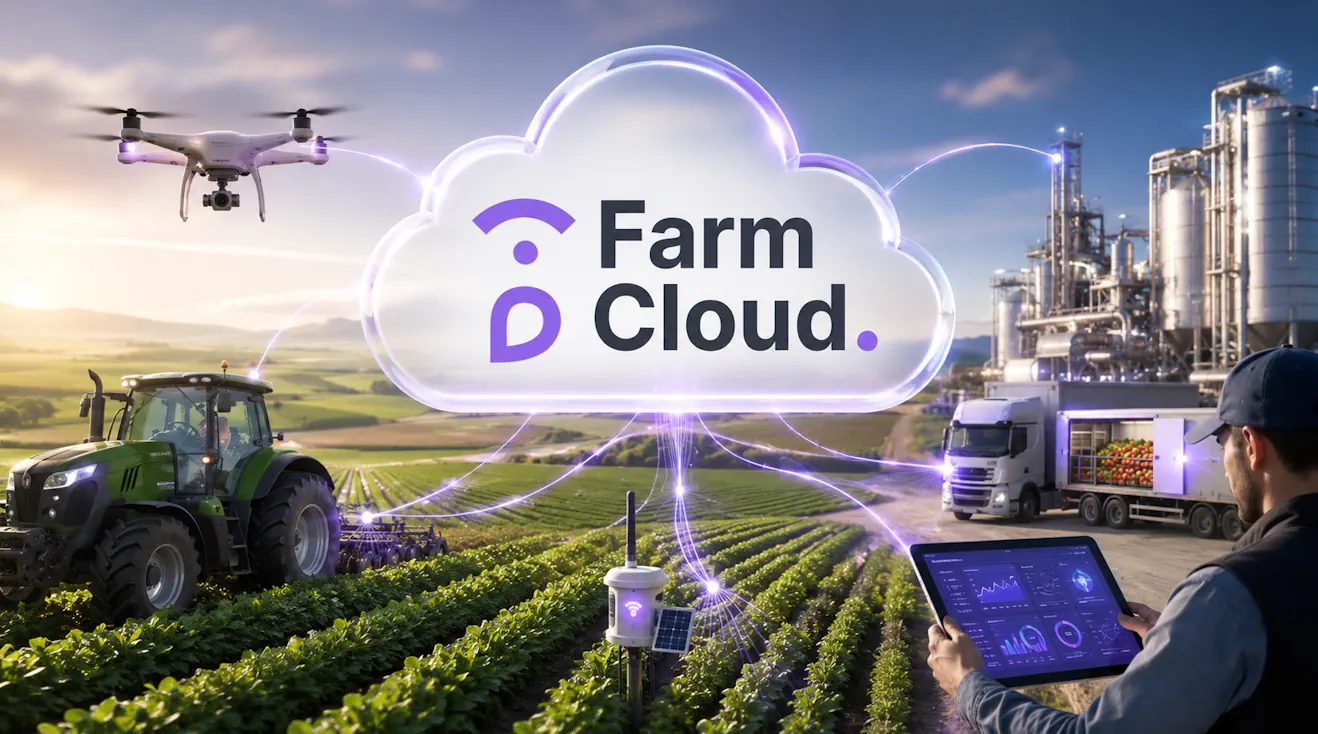 What does it mean that FarmCloud is digital infrastructure for the agri-food sector?