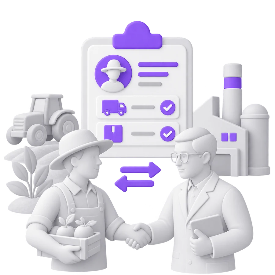FarmCloud - supporting cooperation between producers and processors